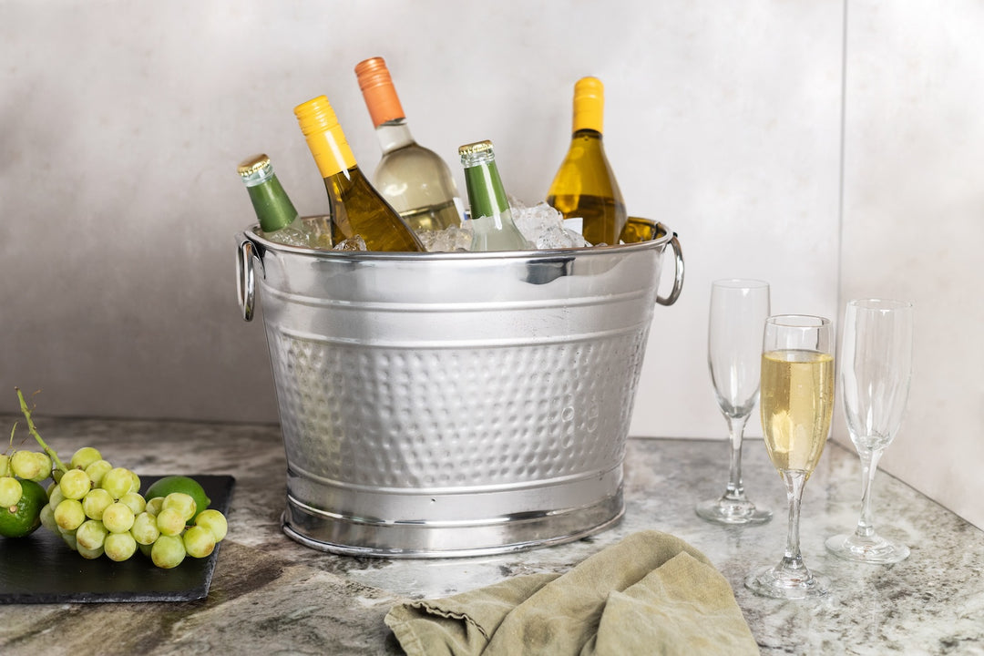 Beverage Tub for Parties Stainless Steel Drink Tub Cooler Ice Bucket - Various Sizes