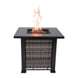Outdoor Metal Fire Pit Table 50,000 BTUs - Propane Fuel Type