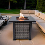 Outdoor Metal Fire Pit Table 50,000 BTUs - Propane Fuel Type