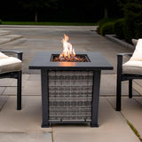 Outdoor Metal Fire Pit Table 50,000 BTUs - Propane Fuel Type
