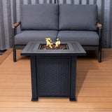 Outdoor Metal Fire Pit Table 50,000 BTUs - Propane Fuel Type