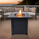 Outdoor Metal Fire Pit Table 50,000 BTUs - Propane Fuel Type
