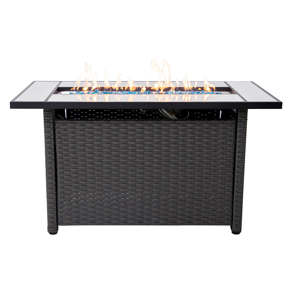 Outdoor Metal Fire Pit Table 50,000 BTUs - Propane Fuel Type