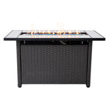 Outdoor Metal Fire Pit Table 50,000 BTUs - Propane Fuel Type