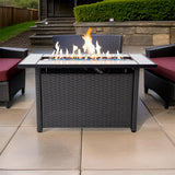 Outdoor Metal Fire Pit Table 50,000 BTUs - Propane Fuel Type
