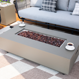 Propane Fire Pit Table Outdoor 50,000 BTU Firepits for Outside CSA Certified