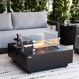 Propane Fire Pit Table Outdoor 50,000 BTU Firepits for Outside CSA Certified