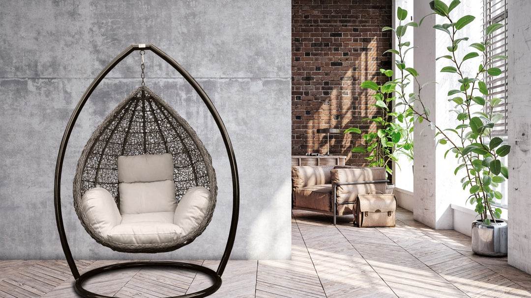 Egg Chair with Stand and Cushion for Outside Hammock Chair