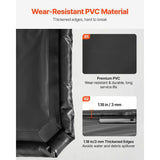 Waterproof Garage Floor Mat with Squeegee, 7 ft 9 in x 18 ft