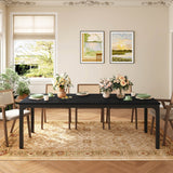 Rectangular Dining Table, 78 inch Long Kitchen Table for 6-8 People