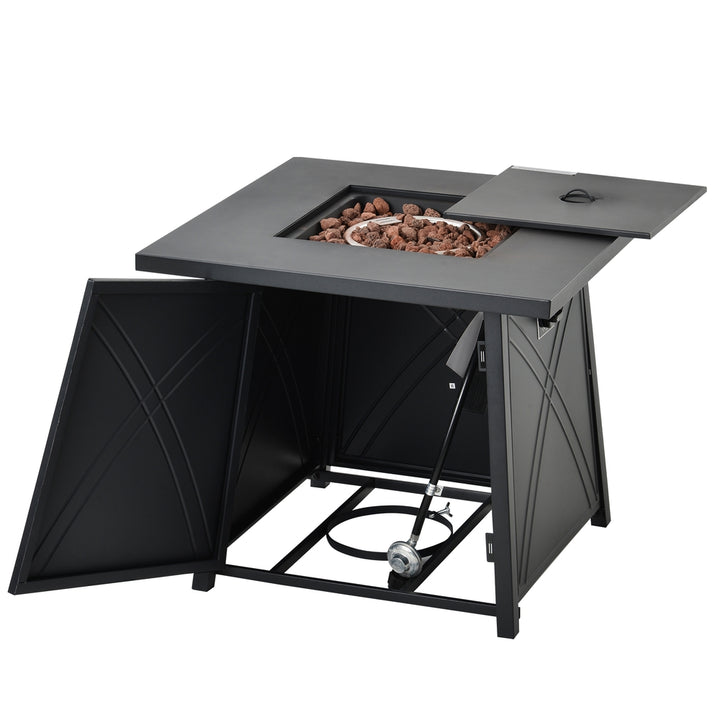 Outdoor Fire Pit Table Patio Heater - 28 In - Liquid Propane