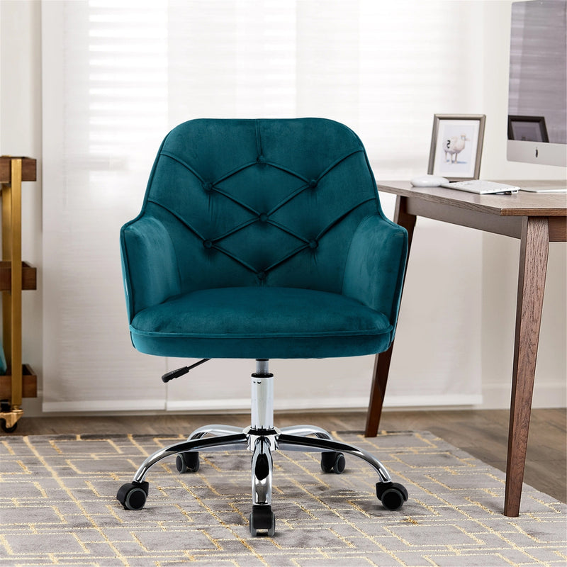Adjustable Swivel Home Office Desk Chair - Lake Blue