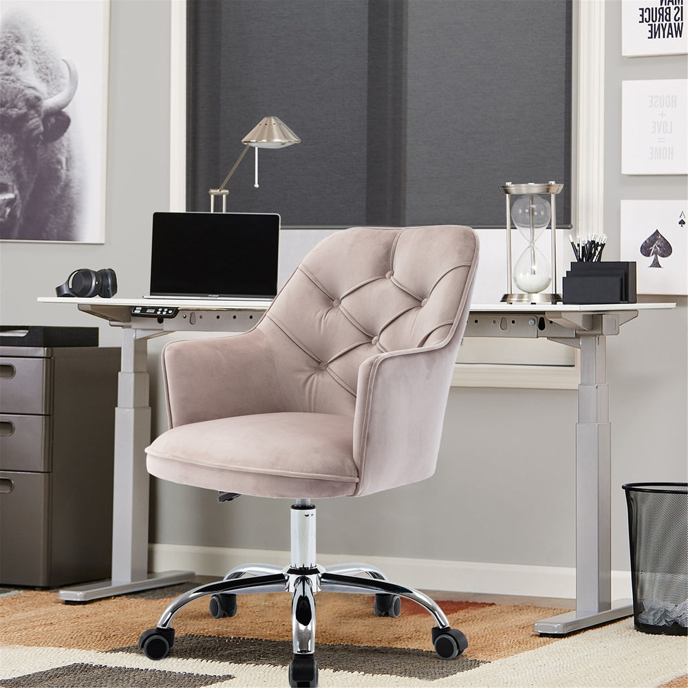 Adjustable Swivel Home Office Desk Chair - Grey