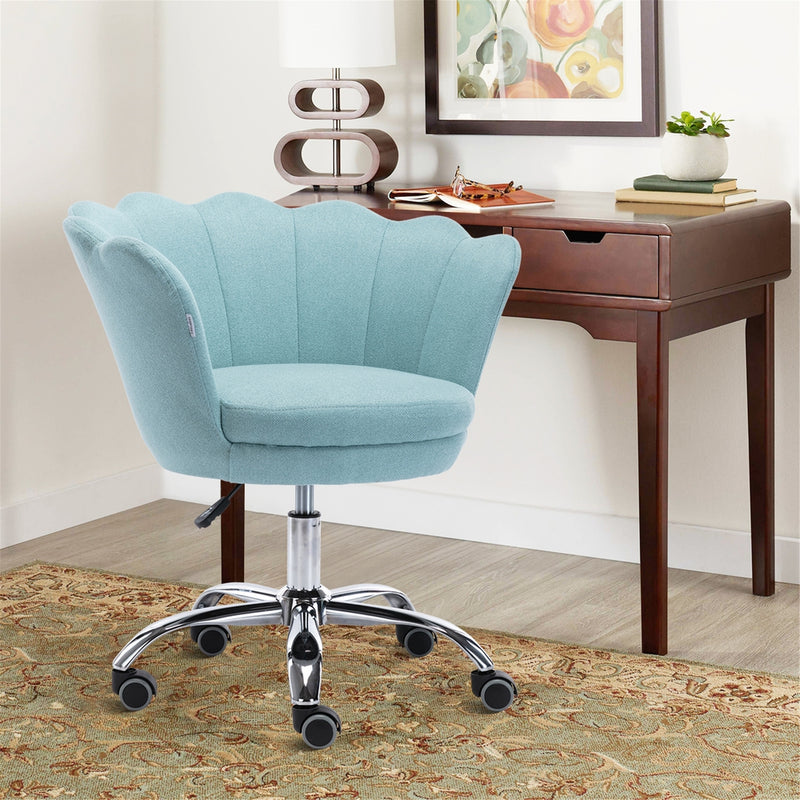 Swivel Shell Chair for Home Office and Vanity  - Mint Green