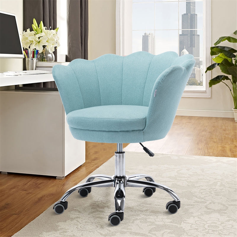 Swivel Shell Chair for Home Office and Vanity  - Mint Green