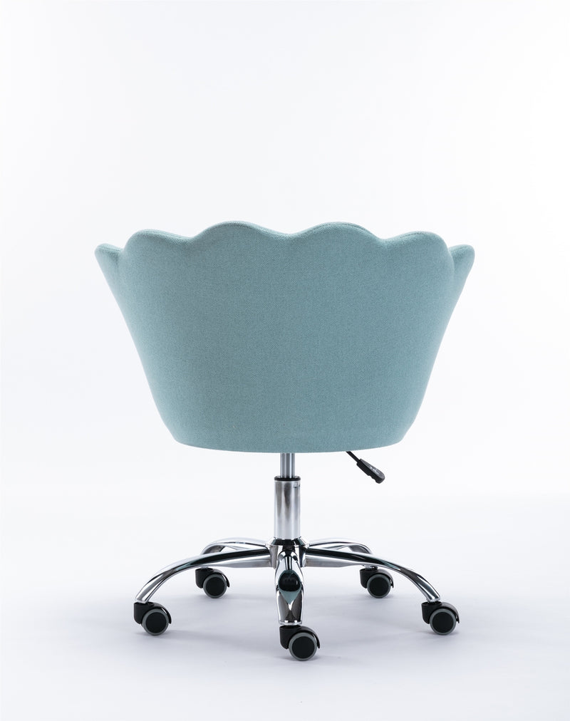 Swivel Shell Chair for Home Office and Vanity  - Mint Green