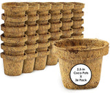 Coco Seed Starter Cup 2.5 Inch Diameter - 36 Pack