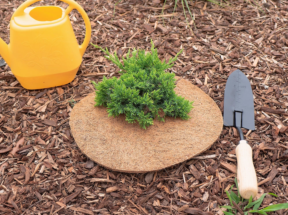 11 Inches Weed Control Discs Coco Tree Rings - 15 Pack