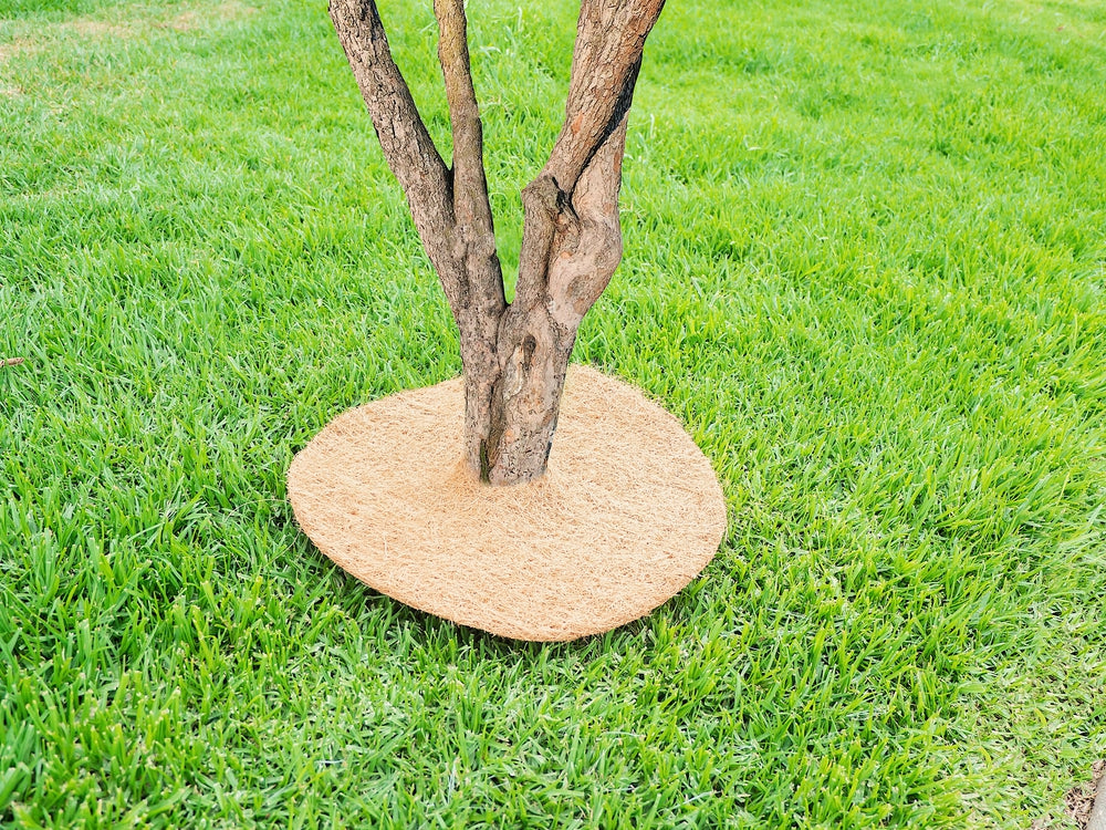 14 Inches Weed Control Discs Coco Tree Rings - 10 Pack