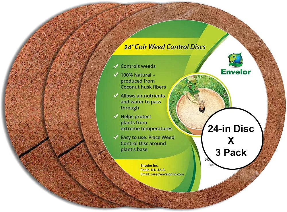24" Coir Weed Control Discs