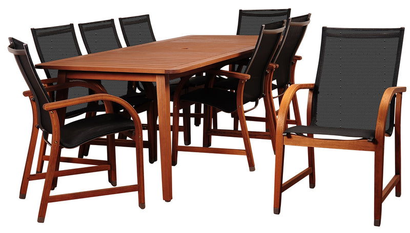 Bahamas 9 Piece Eucalyptus Dining Set