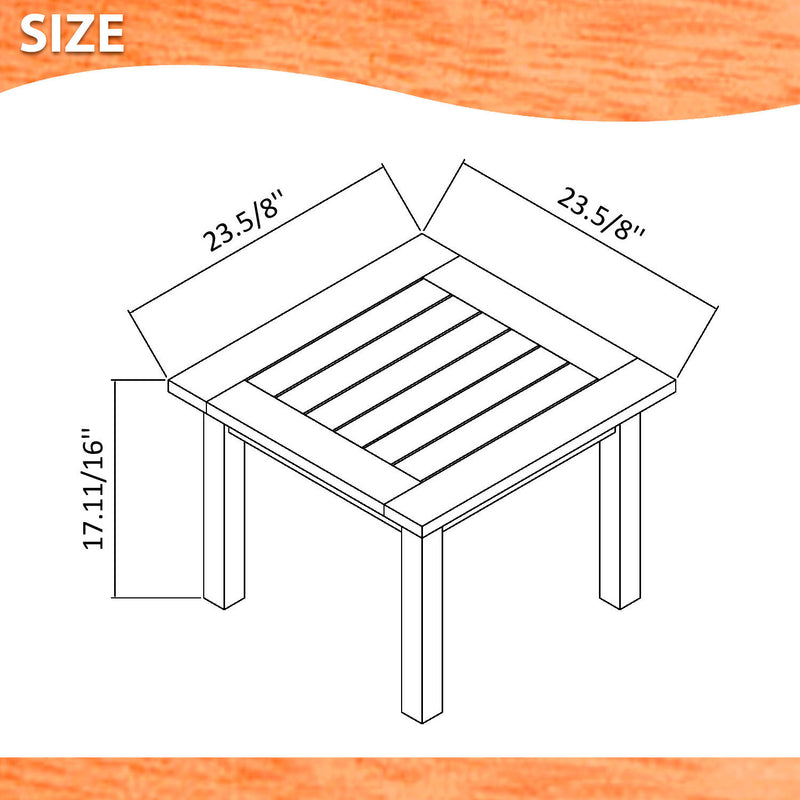 Milano 5 Piece Eucalyptus Patio Conversation Set