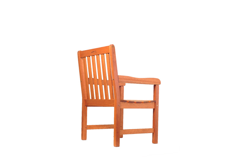 Milano 5 Piece Eucalyptus Patio Conversation Set