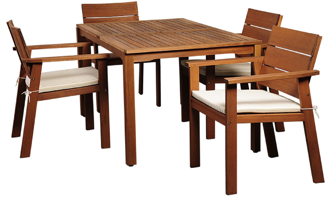 Nelson Eucalyptus 5 piece Patio Dining Set