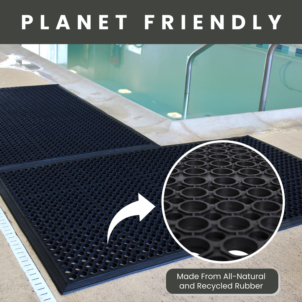 Anti Fatigue Rubber Floor Mat Non-Slip Kitchen Mat