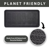 Footsteps Rubber Boot Tray All Purpose Floor Tray (2 Pack)