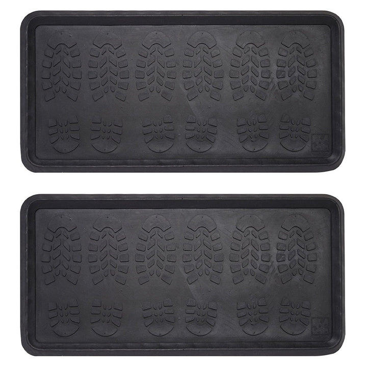 Footsteps Rubber Boot Tray All Purpose Floor Tray (2 Pack)