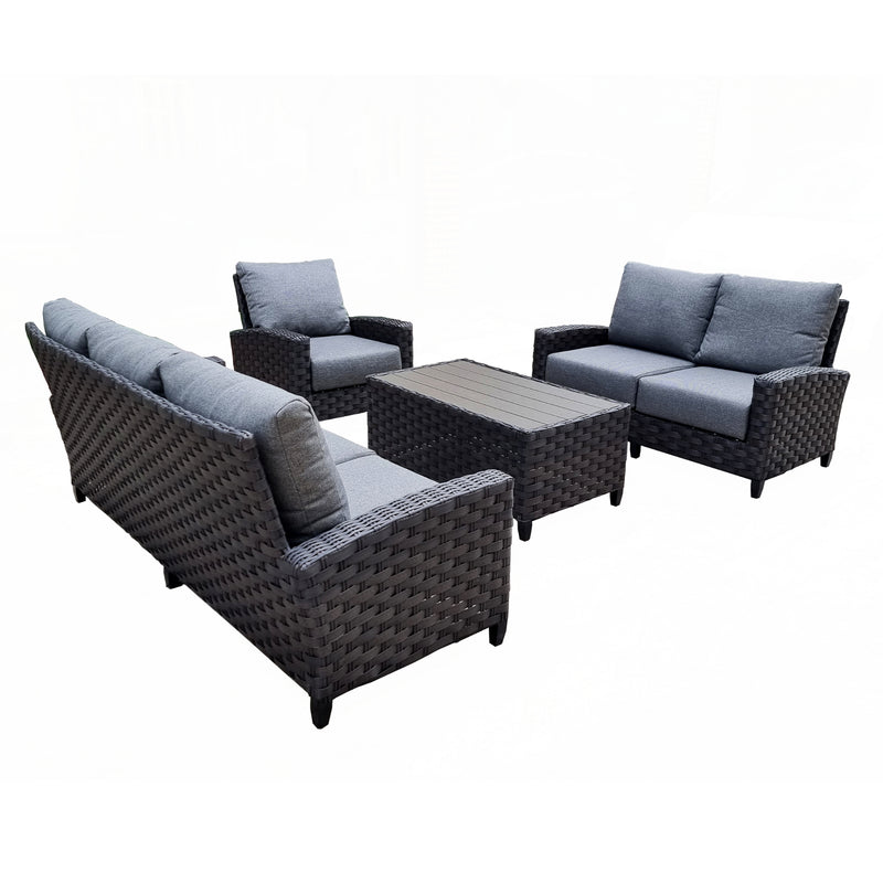 Belize 4-Piece Patio Furniture Conversation Set
