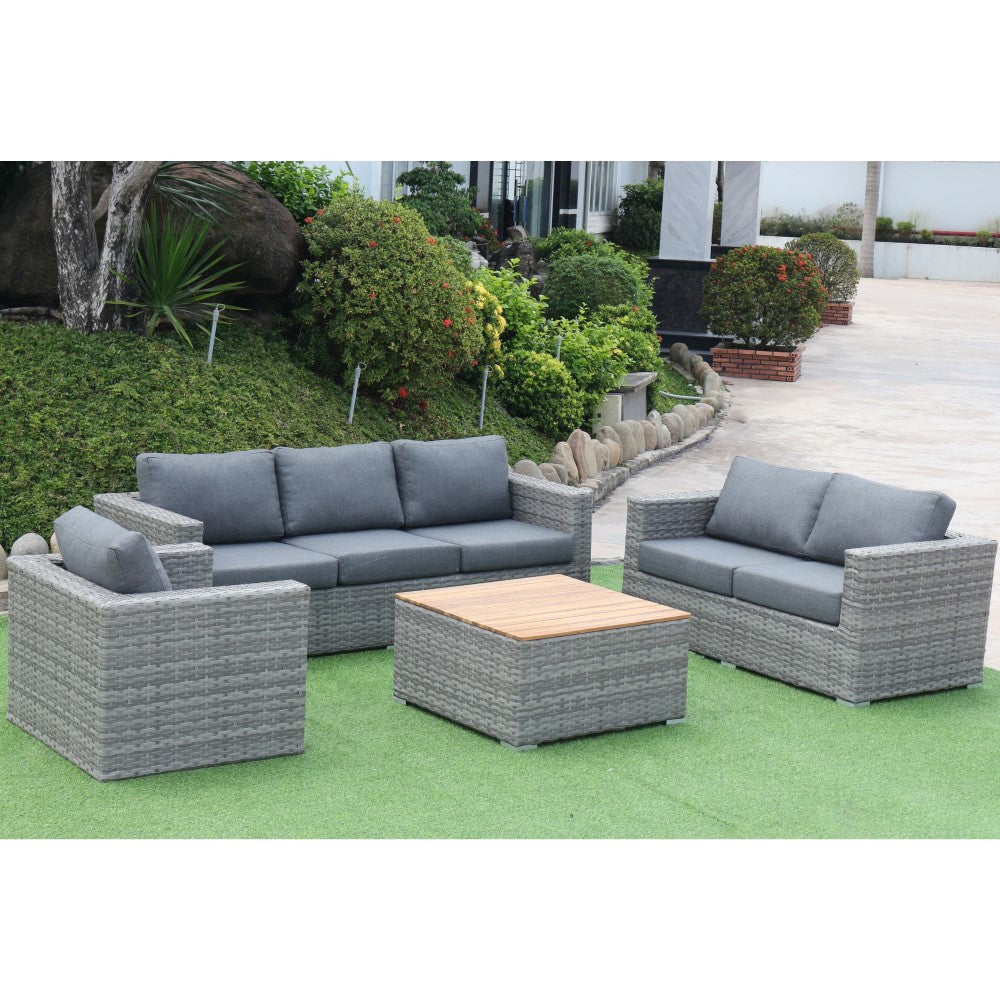 Miami 4-Piece Patio Furniture Conversation Set