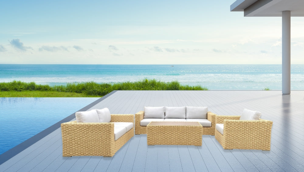 4-Piece Malibu Outdoor Patio Furniture Conversation Set