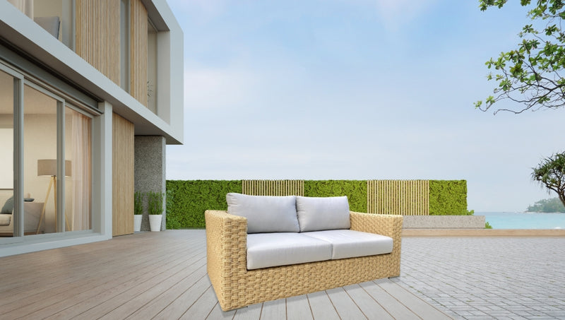 Malibu Outdoor Patio Furniture Love Seat