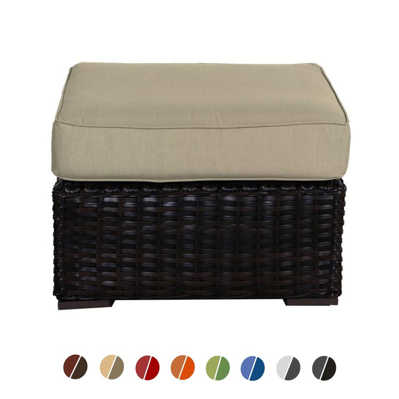 Santa Monica Outdoor Patio Furniture Stool Foot Rest