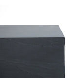 Elementi Colorado Patio Coffee Table Set of 3 Concrete, Slate Black - Square
