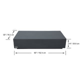 Elementi Colorado Patio Coffee Table End Table Set of 3 Concrete, Slate Black - Rectangle