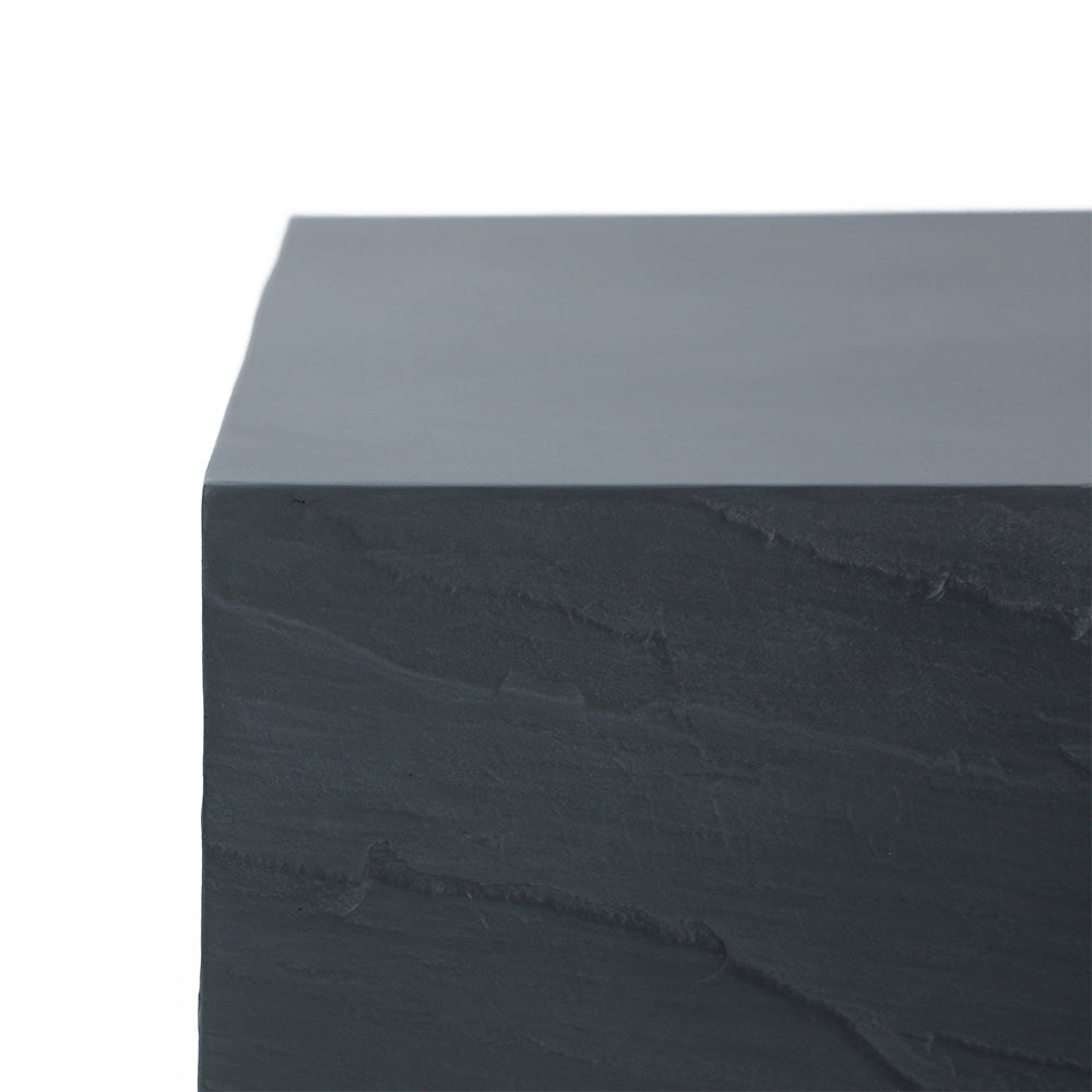 Elementi Colorado Patio Coffee Table End Table Set of 3 Concrete, Slate Black - Rectangle