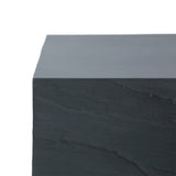 Elementi Colorado Patio Coffee Table End Table Set of 3 Concrete, Slate Black - Rectangle