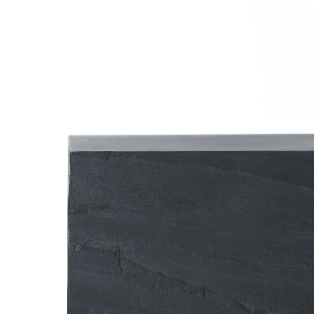 Elementi Colorado Square Patio Side Table Set of 2, Slate Black - 17.7 x 17.7 Inches - view 4