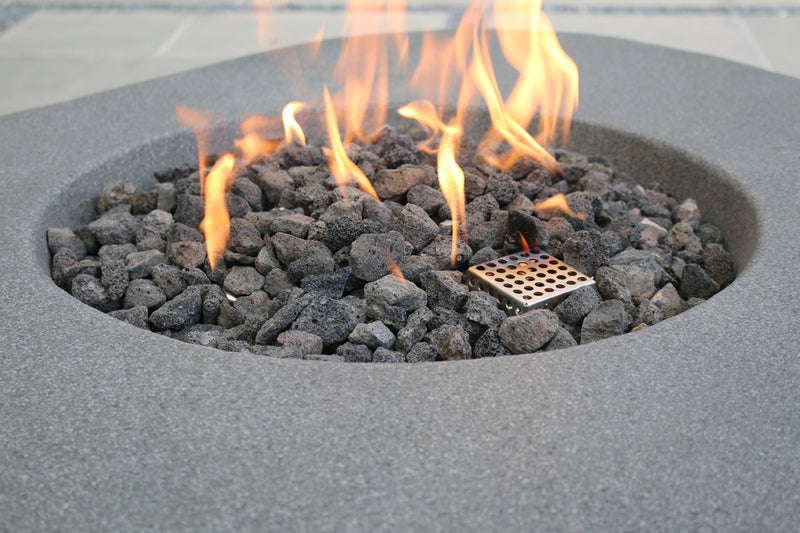Outdoor Boulder Fire Pit Table - Select Fuel Type