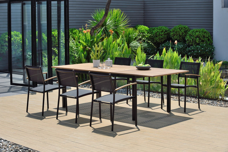 Amazonia Eucalyptus Patio Dining Table - 71-in L x 39-in W