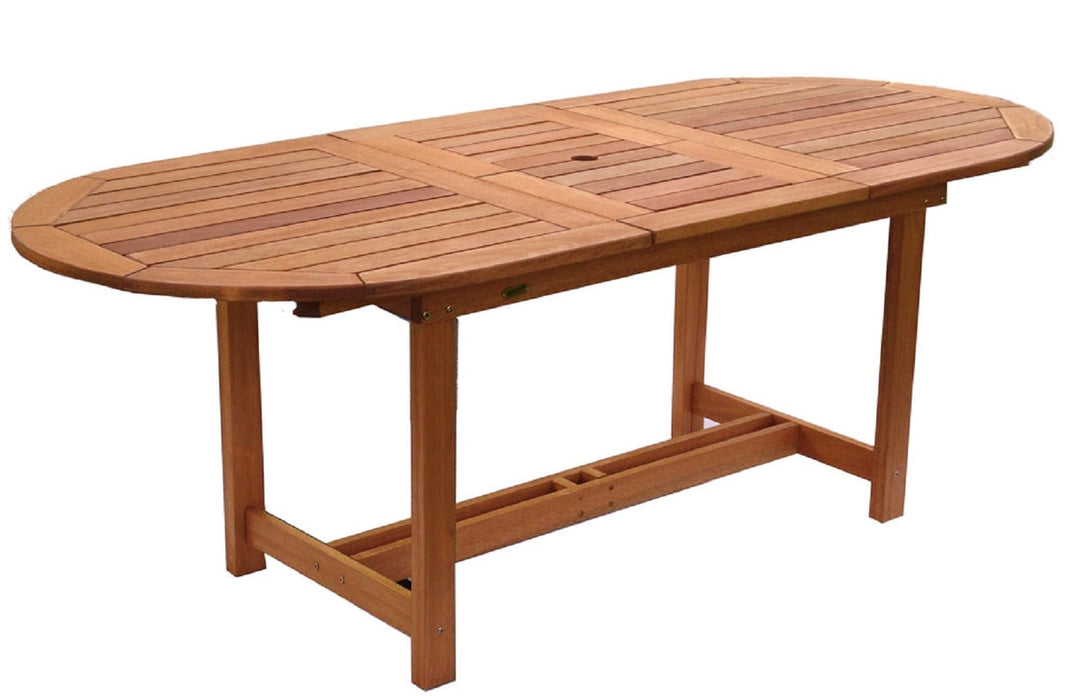 Amazonia Eucalyptus Wood Patio Dining Table - 63-in L x 35-in W