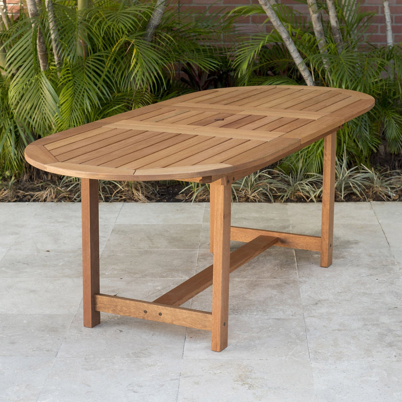 Amazonia Eucalyptus Wood Patio Dining Table - 63-in L x 35-in W