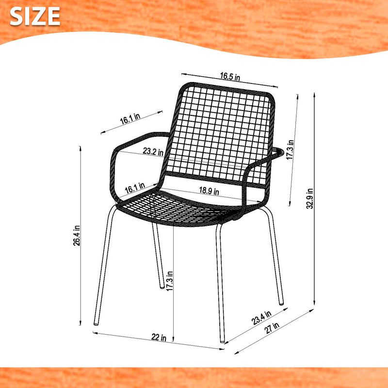 Chambak 9 Piece Indoor Outdoor Kitchen Dining Set - Black Table Rope chairs