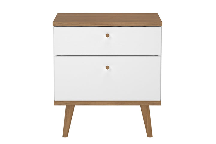 Midtown Concept 2-Drawer Nightstand MDF Wood - White