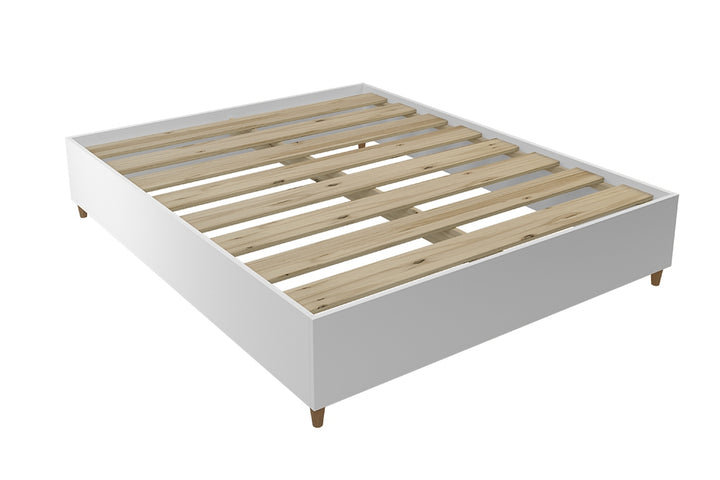 Midtown Concept Queen Bed Frame MDF Wood - White