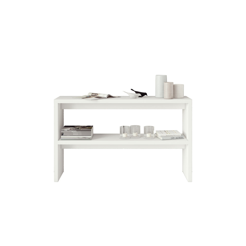 Midtown Concept 1-Shelf Console Table MDF Wood - White