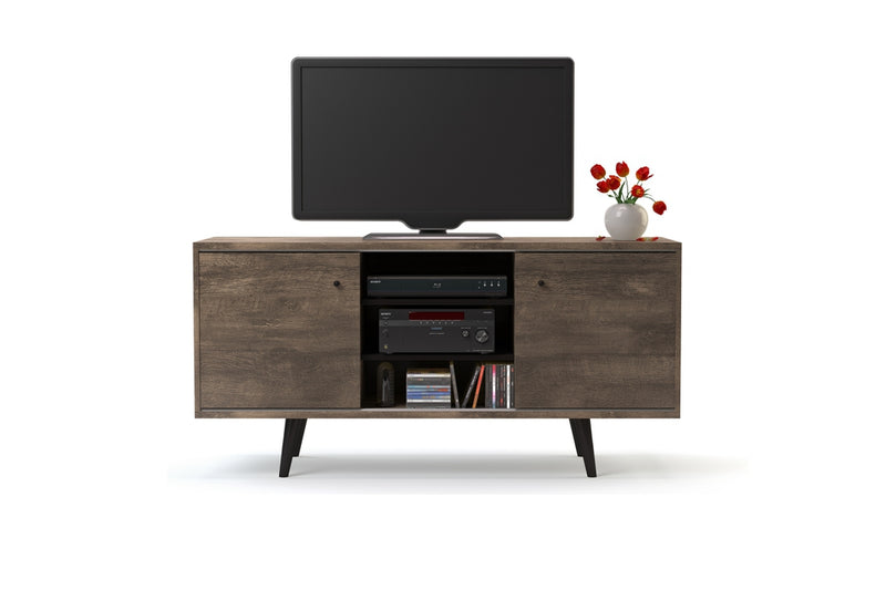 Midtown Concept 3-Shelf TV Stand for 52-in TV - Brown
